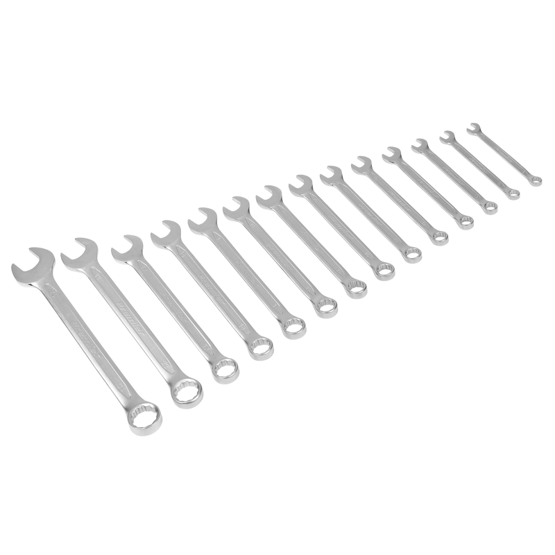 Sealey Premier Combination Spanner Set 14 Piece 8-24mm