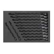 Sealey Premier Black Combination Spanner Set 12 Piece 8-19mm