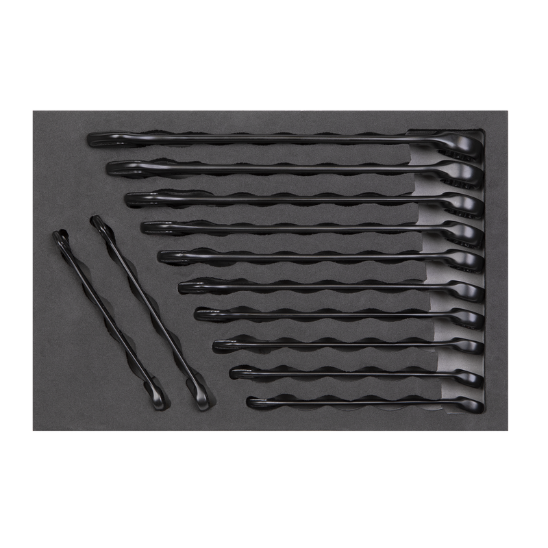 Sealey Premier Black Combination Spanner Set 12 Piece 8-19mm