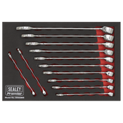 Sealey Premier Combination Spanner Set 12 Piece 8-19mm