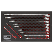 Sealey Premier Combination Spanner Set 11 Piece 1/4" to 7/8"