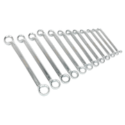 Sealey Premier Offset Double End Ring Spanner Set 12 Piece 285-365mm