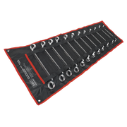 Sealey Premier Offset Double End Ring Spanner Set 12 Piece 285-365mm