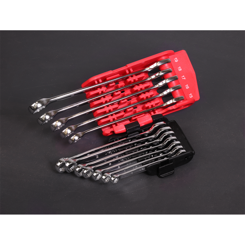 Sealey Premier Lock-On™ Combination Spanner Set 12 Piece 8-19mm