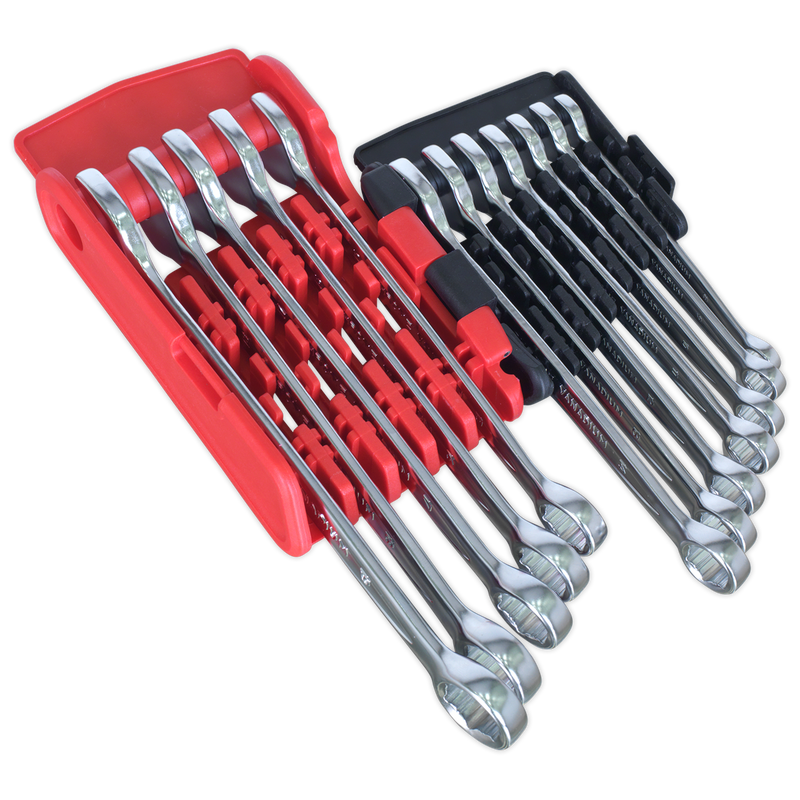 Sealey Premier Lock-On™ Combination Spanner Set 12 Piece 8-19mm