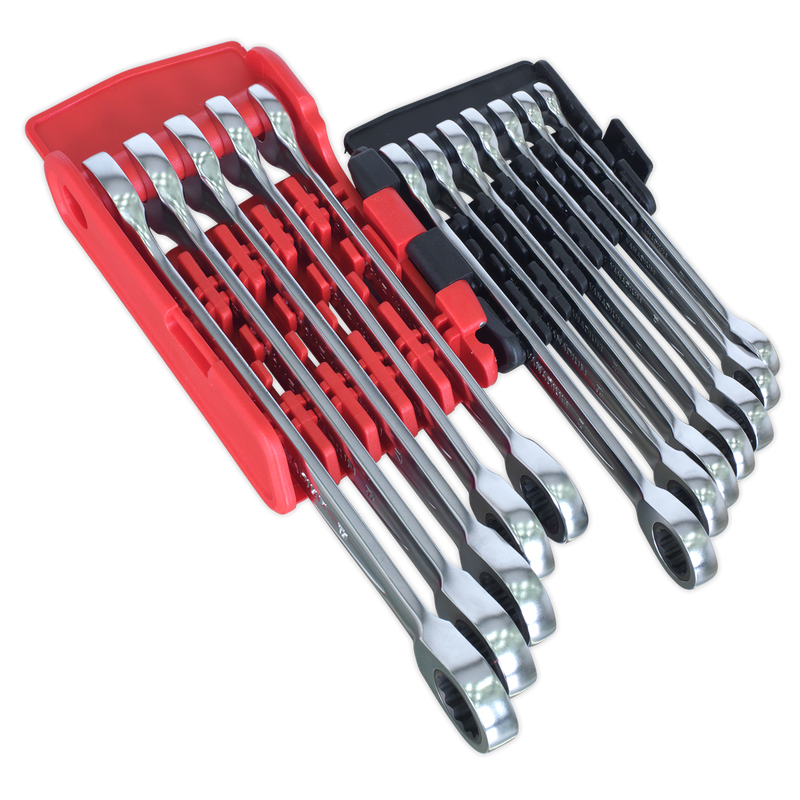 Sealey Premier Platinum Ratchet Spanner Set 12 Piece 8-19mm