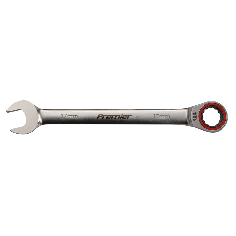 Sealey Premier Platinum Ratchet Spanner Set 12 Piece 135-245mm