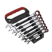 Sealey Premier Platinum Combination Ratchet Spanner Set 7 Piece
