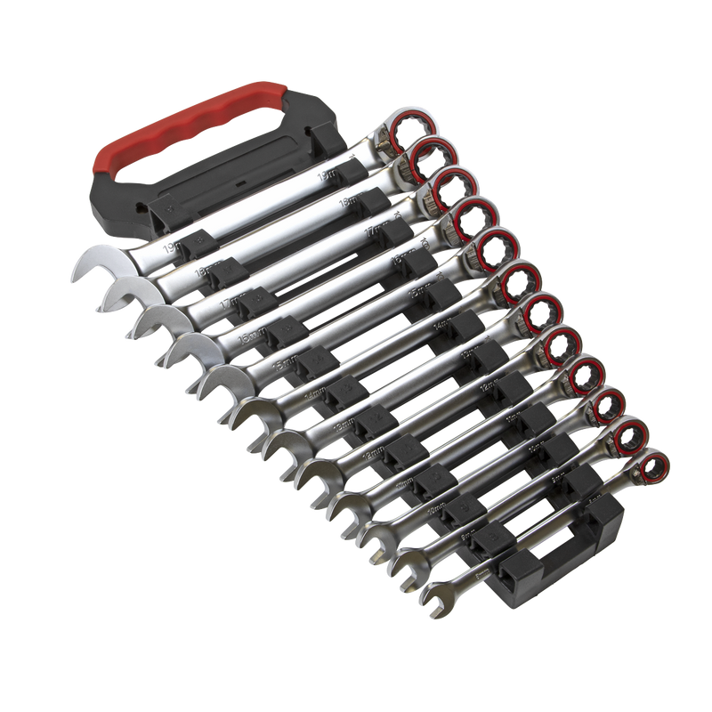 Sealey Premier Platinum Ratchet Spanner Set 12 Piece 8-19mm