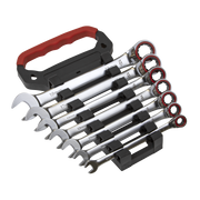 Sealey Premier Platinum Reversible Ratchet Spanner Set 7 Piece 8-19mm