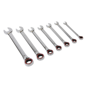 Sealey Premier Platinum Reversible Ratchet Spanner Set 7 Piece 8-19mm