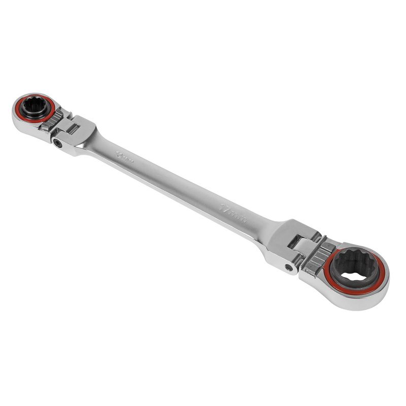 Sealey Premier Platinum 4-in-1 Flexi-Head Ratchet Ring Spanner 235mm