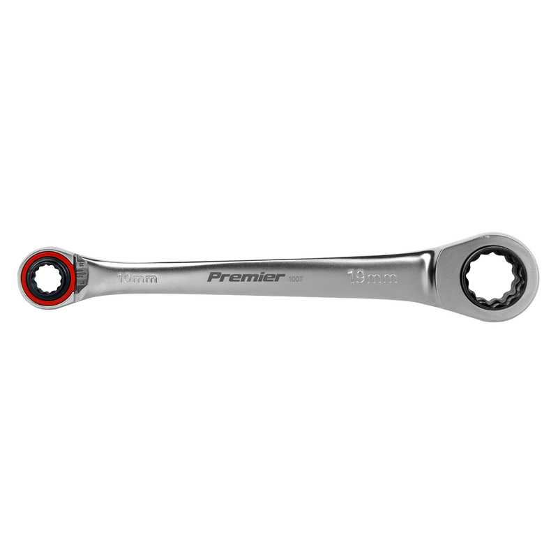 Sealey Premier Platinum 4-in-1 Reversible Ratchet Ring Spanner 205mm