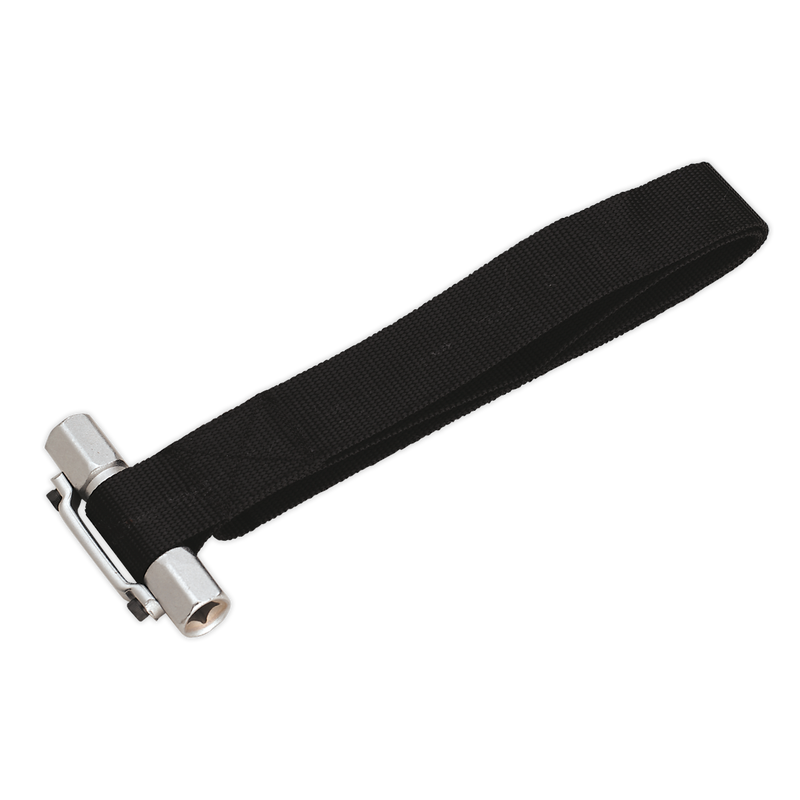 Sealey Oil Filter Strap Wrench 300mm Capacity 3/8" & 1/2" Drive