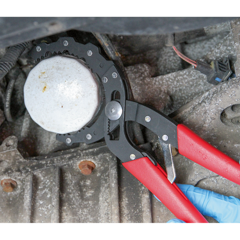 Sealey Premier Auto-Adjusting Oil Filter Pliers Ø60-120mm