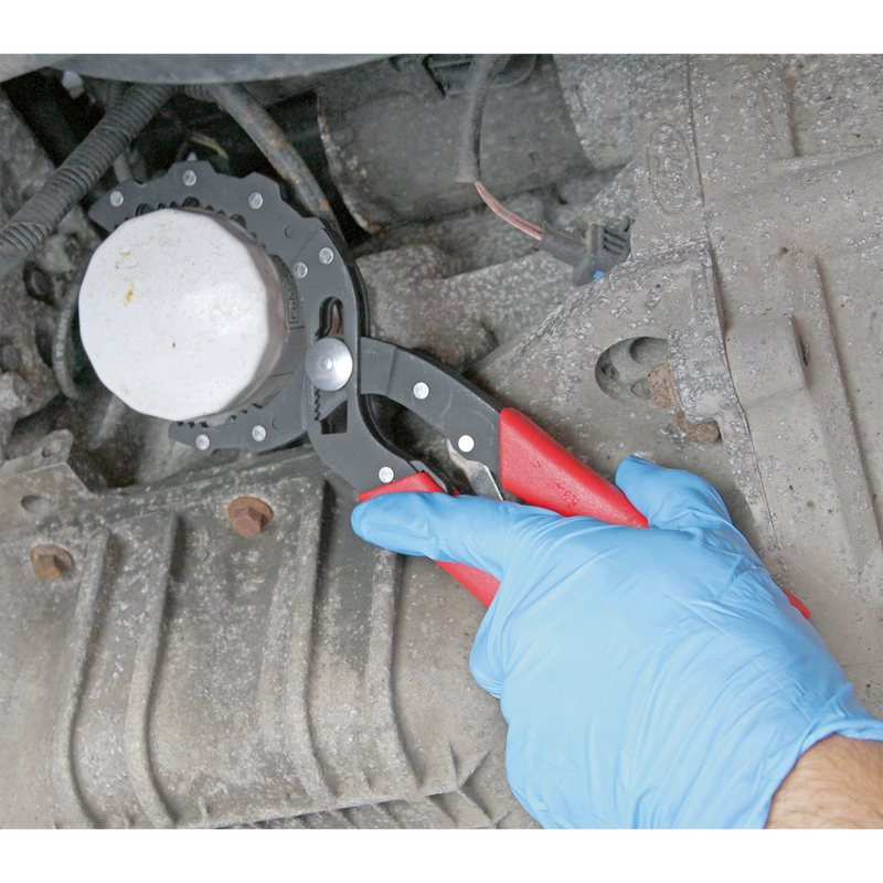 Sealey Premier Auto-Adjusting Oil Filter Pliers Ø60-120mm