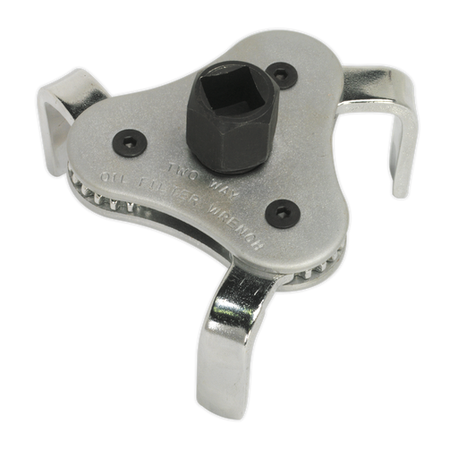 Sealey Oil Filter Claw Wrench 3/8" & 1/2"Sq Drive 63-103mm