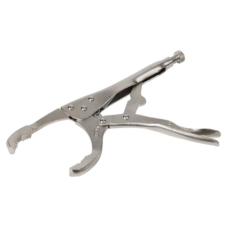 Sealey Angled Oil Filter Locking Pliers 45-130mm Capacity