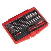 Sealey Premier Ratchet Screwdriver Set 51 Piece with 235mm Driver