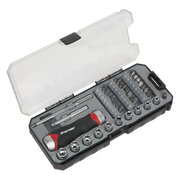Sealey Premier Ratchet Screwdriver Socket & Bit Set 38 Piece AK64905