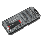 Sealey Premier Ratchet Screwdriver Socket & Bit Set 38 Piece AK64905