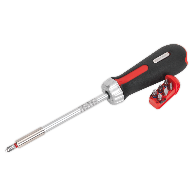 Sealey Premier Platinum Ratchet Screwdriver Set 8 Piece with 265mm Driver