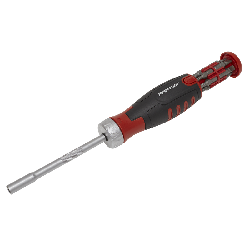 Sealey Premier Ratchet Screwdriver Set 13 Piece S2 Steel Bits