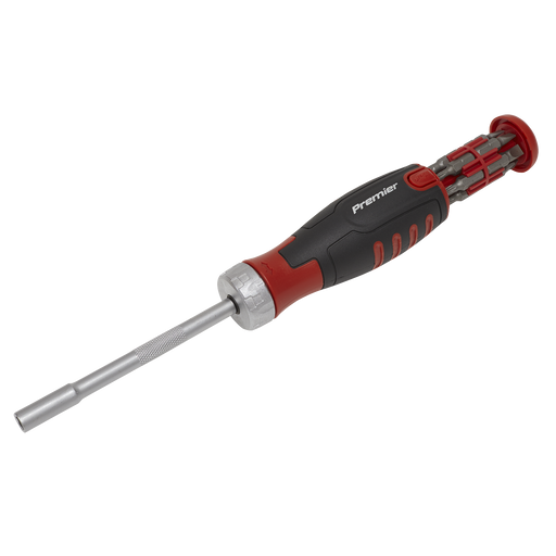 Sealey Premier Ratchet Screwdriver Set 13 Piece S2 Steel Bits