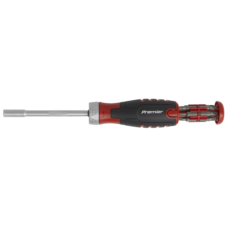 Sealey Premier Ratchet Screwdriver Set 13 Piece S2 Steel Bits