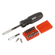 Sealey Premier Gearless Ratchet Screwdriver Set 34 Piece