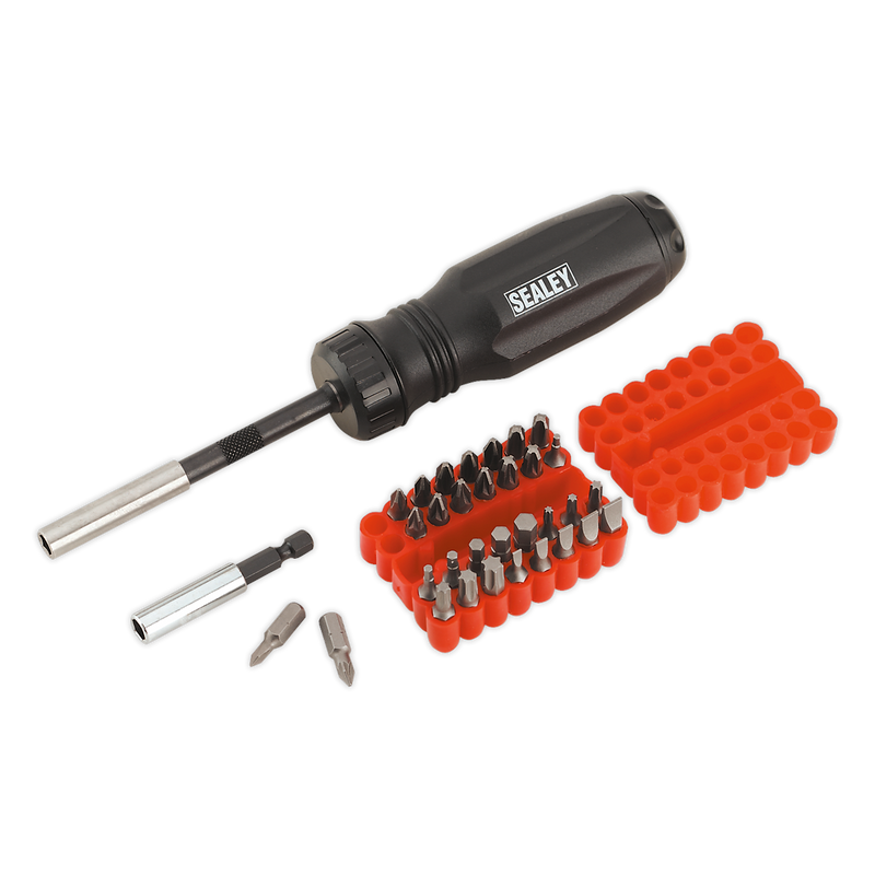 Sealey Premier Gearless Ratchet Screwdriver Set 34 Piece