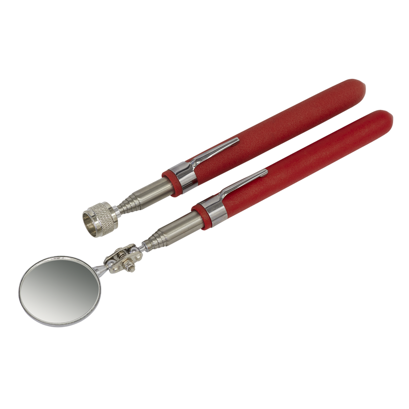 Sealey Premier Telescopic Magnetic Pick-Up & Mirror Set 1.6kg Capacity