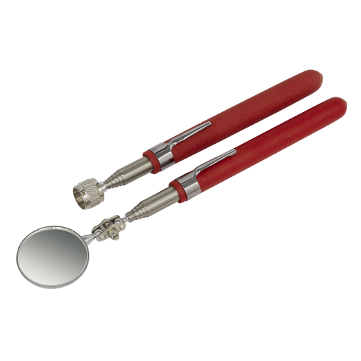 Sealey Premier Telescopic Magnetic Pick-Up & Mirror Set 1.6kg Capacity