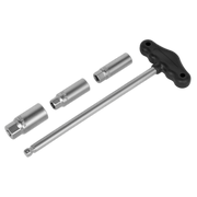 Sealey T-Bar Spark Plug Socket Set 3/8" Drive 4 Piece