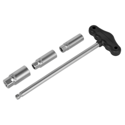 Sealey T-Bar Spark Plug Socket Set 3/8" Drive 4 Piece