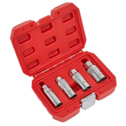 Sealey Spark Plug Socket Set 3/8"Sq Drive 4 Piece