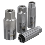 Sealey Spark Plug Socket Set 3/8"Sq Drive 4 Piece