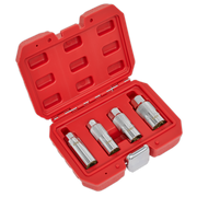 Sealey Magnetic Spark Plug Socket Set 3/8" Drive 4 Piece