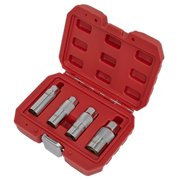 Sealey Magnetic Spark Plug Socket Set 3/8" Drive 4 Piece