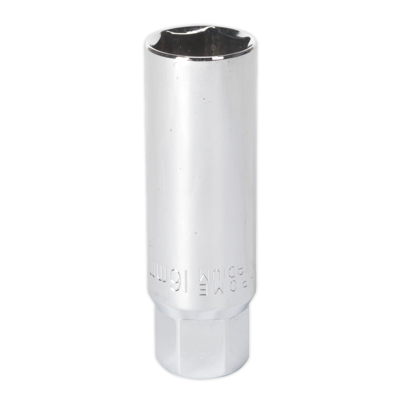 Sealey Thin Wall Spark Plug Socket 16mm 3/8"Sq Drive