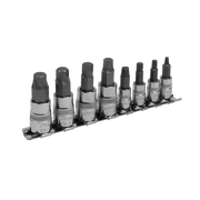 Sealey Premier Hex Socket Bit Set 1/4" & 3/8" Drive 8 Piece