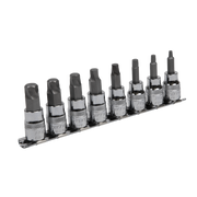 Sealey Premier Lock-On Hex Socket Bit Set 3/8" Drive 8 Piece