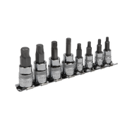 Sealey Premier Hex Socket Bit Set 1/4" & 3/8" Drive 8 Piece