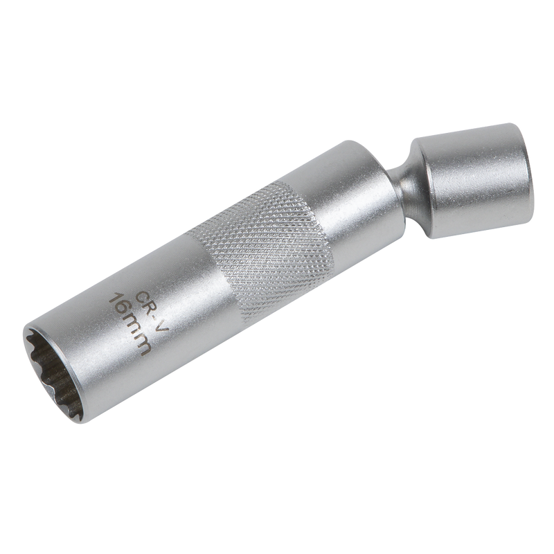 Sealey Spark Plug Socket 14mm 3/8" Drive with Universal Joint