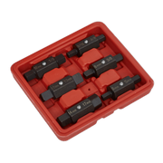 Sealey Double End Oil Drain Plug Key Set 6 Piece