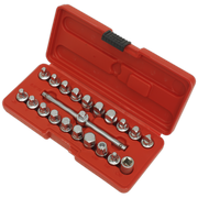 Sealey Oil Drain Plug Key Set 21 Piece 3/8" Square Drive