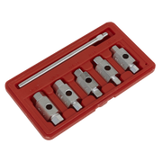 Sealey Double End Drain Key Set 6 Piece - Hex & Square Sizes