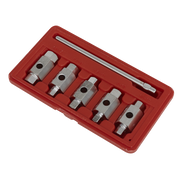 Sealey Double End Drain Key Set 6 Piece - Hex & Square Sizes