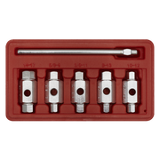 Sealey Double End Drain Key Set 6 Piece - Hex & Square Sizes