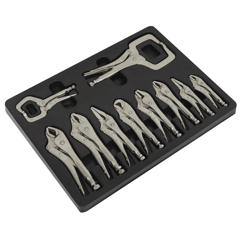 Sealey Premier Locking Pliers Set 10 Piece 125-275mm